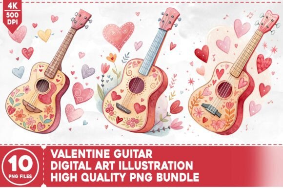 Download Valentine Guitar PNG Bundle - Guitar Collection