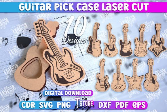 Download Guitar Pick Case Bundle | Picks Holder - Guitar Collection