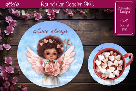 Download Round Coaster Sublimation Valentine - Sublimation valentine Collection