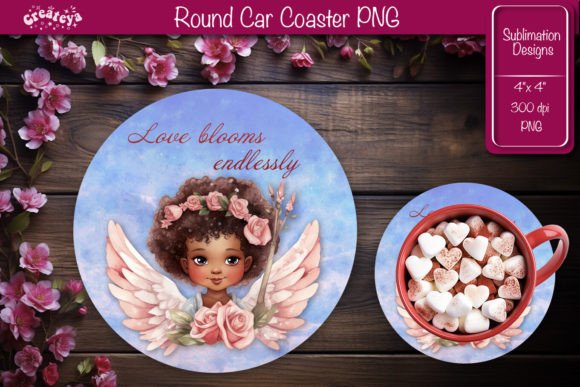 Download Round Coaster Sublimation Valentine - Sublimation valentine Collection