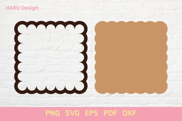 Download Scallop Shape Square Frame Sign Labels - Frame Collection