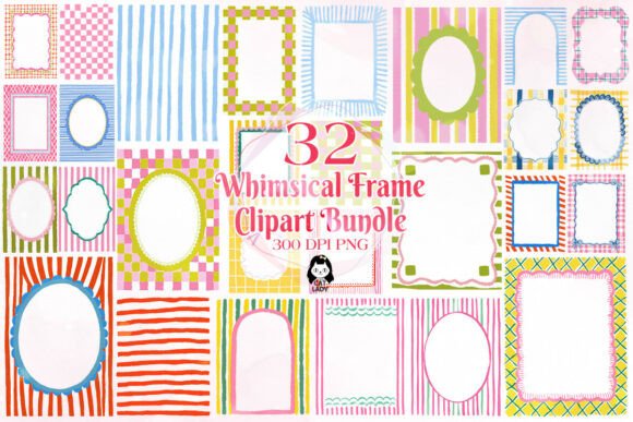 Download Whimsical Frame Clipart Bundle - Frame Collection