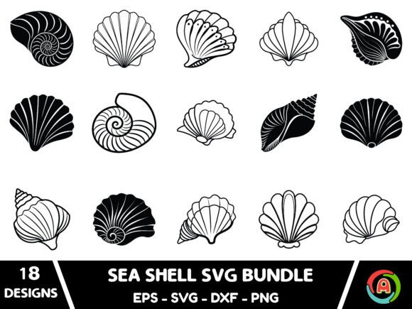 Download Sea Shell Svg Bundle - Shell svg Collection