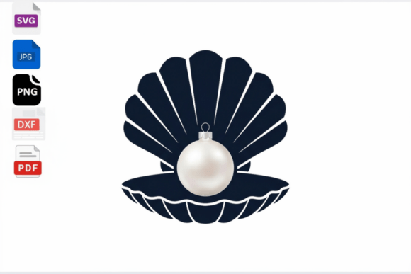 Download Pearl in Shell SVG Clipart - Premium Bundle