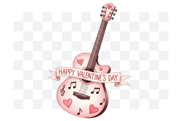 Download Guitar Valentine's Day PNG Clipart - Guitar Collection