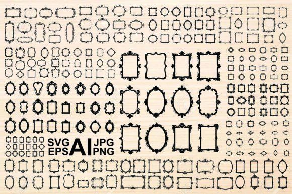 Download Ornate Black and White Decorative Frames - Frame Collection