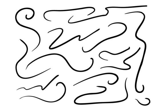 Download Abstract Curved Line Doodle SVG Bundle - Abstract Collection