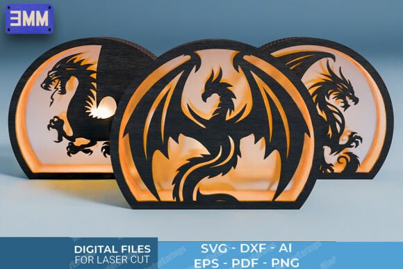 Download 3D Dragon Lantern Laser Cut Files - Lantern Collection