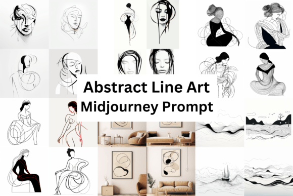 Download Midjourney Prompt for Abstract Line Art - Abstract Collection