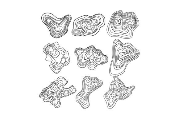 Download Abstract Topographic Contour Map Lines P - Abstract Collection