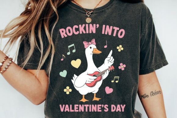 Download Rockin Goose Valentine's Day Guitar Png - Guitar Collection