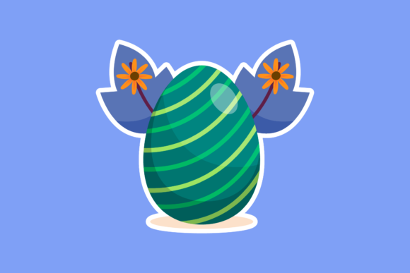 Download Easter Egg with Curved Line Pattern - Curved Collection